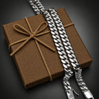 Men's 14mm Heavy 999 Pure Silver Curb Chain Necklace