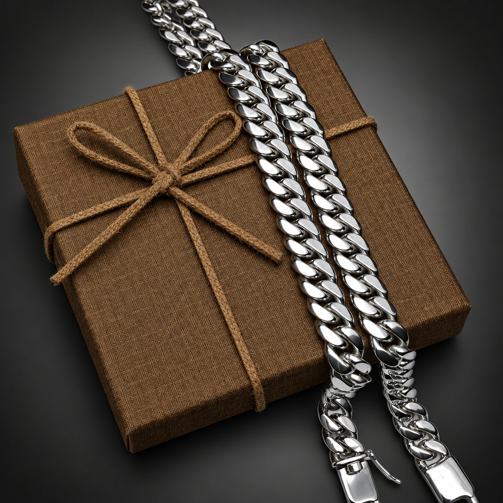 Men's 14mm Heavy 999 Pure Silver Curb Chain Necklace