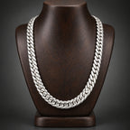 Men's 10mm 999 Pure Silver Woven Chain Necklace
