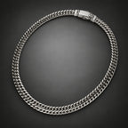 Men's 10mm 999 Pure Silver Woven Chain Necklace
