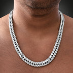 Handcrafted Men's 10mm 999 Silver Curb Chain Necklace