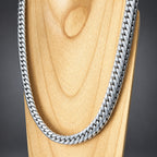 Men’s 999 Pure Silver Woven Chain Necklace, 14mm Heavyweight