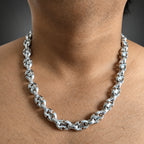 Handmade 999 Silver Anchor Chain Necklace - Men's Heavy Silver Jewellry