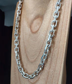Handmade 999 Fine Silver Anchor Chain Necklace - Men's Gift