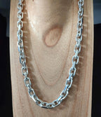 Handmade 999 Fine Silver Anchor Chain Necklace - Men's Gift