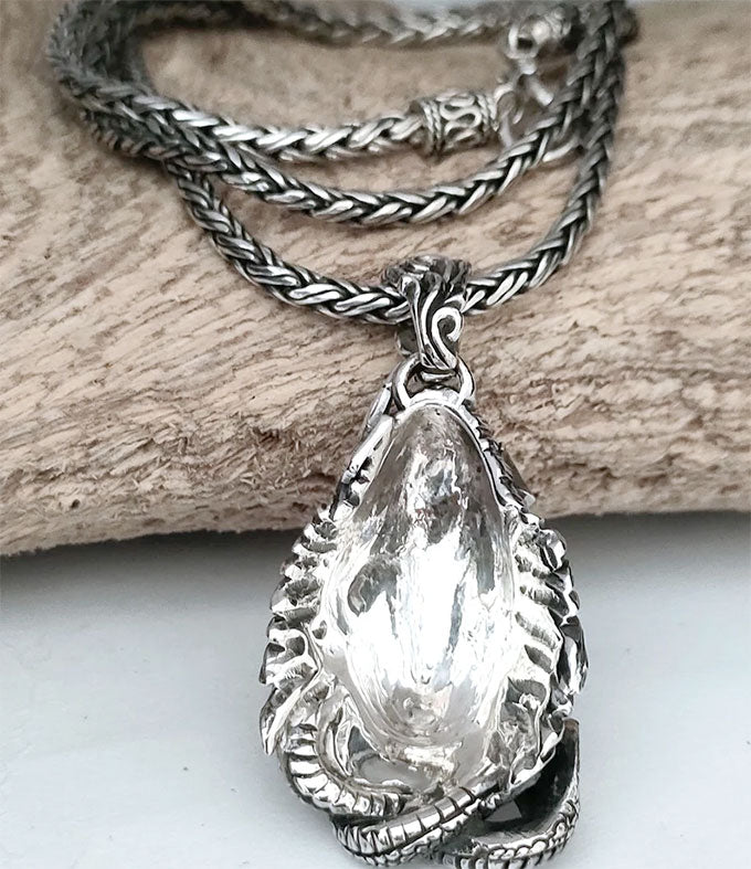 Handmade Sterling Silver Lord Shiva Pendant - Hindu Meditation Necklace