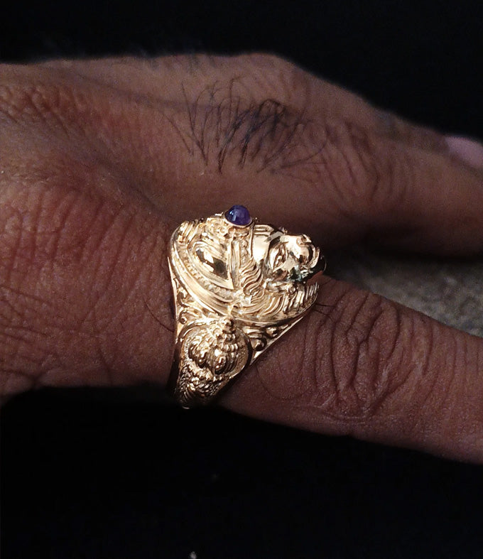 Hanuman ring, Hindu jewelry, Handmade gifts