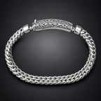 Handcrafted 999 Fine Silver Tri Sakti Trishul Bracelet