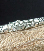 Handcrafted 999 Fine Silver Tri Sakti Trishul Bracelet