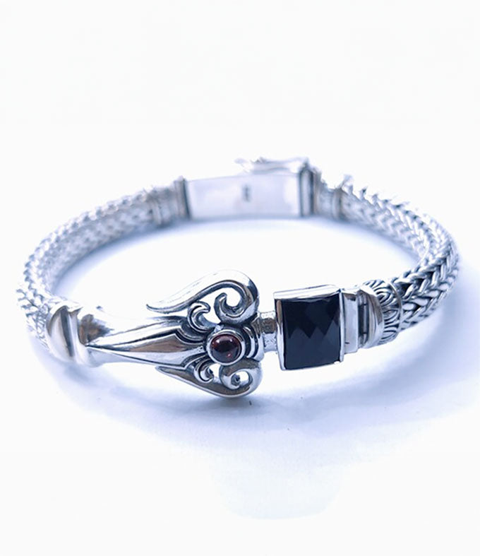 Hindu mens Bracelet, Handmade silver chains,Gift for mens