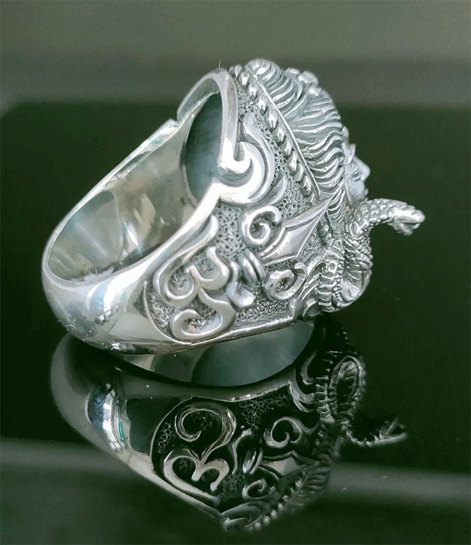 Lord Shiva, Hindu Silver ring, handmade jewelry, personalized gifts