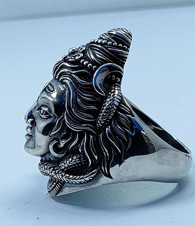 Mahadev Ring, Lord Shiva Ring, Hindu Men Jewelry.