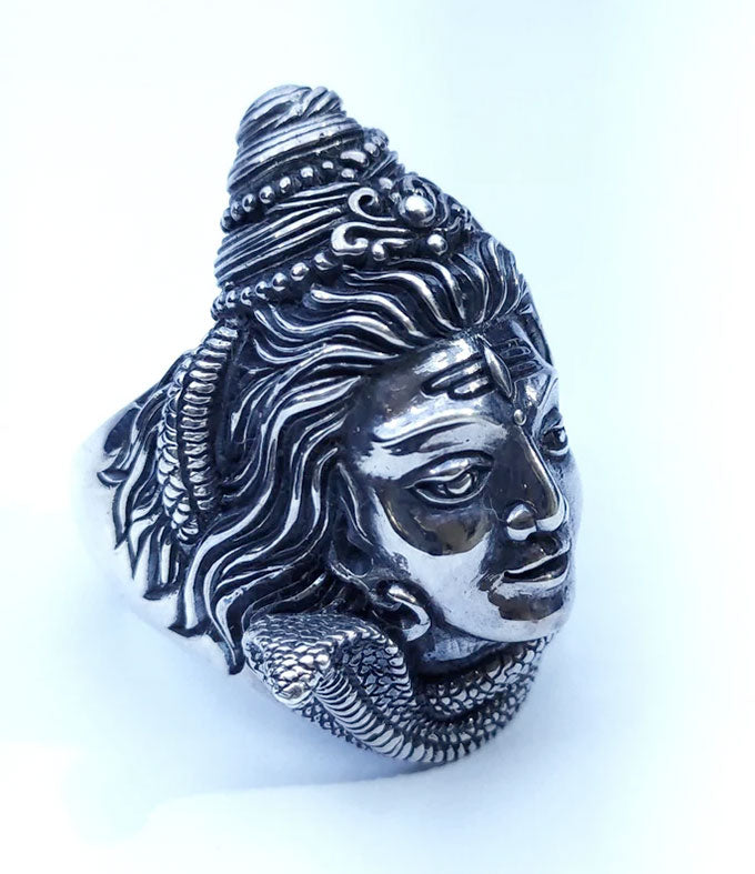 Mahadev Ring, Lord Shiva Ring, Hindu Men Jewelry.