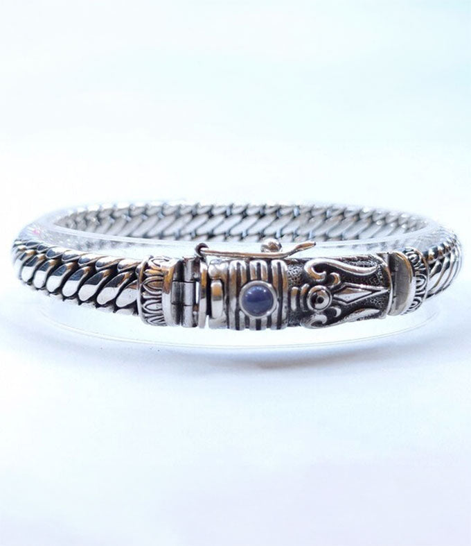 Men Silver bracelet, Shiva bracelet, Hindu jewelry