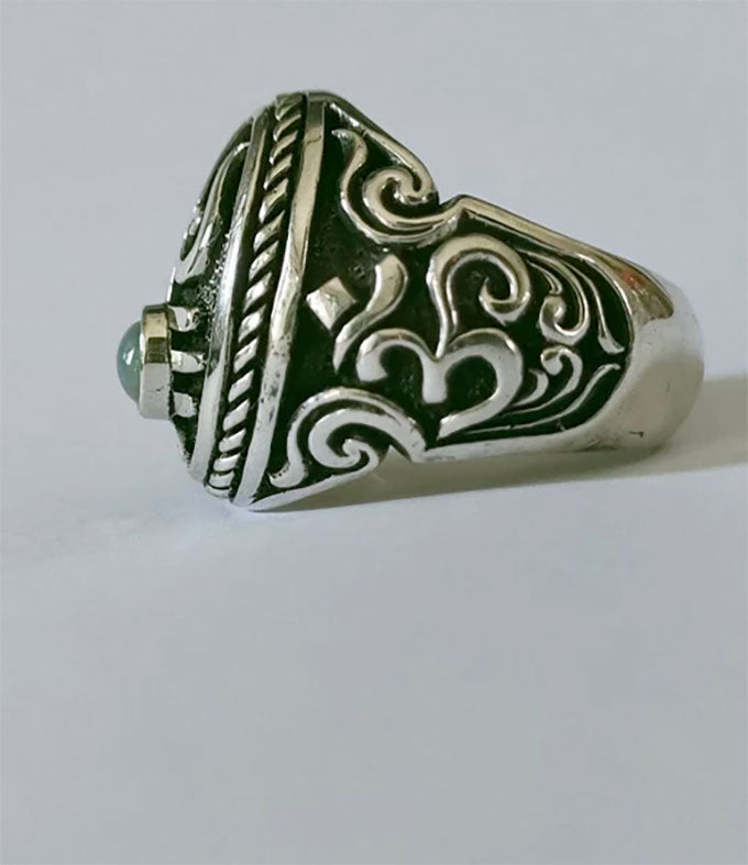 Shiva lingam, Om Shiva ring, spiritual jewelry, religious symbol