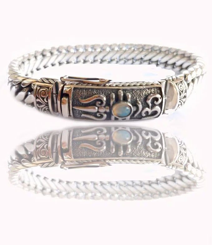 Trident of shiva,Hindu bracelet, Men silver Bracelet, Birthday gifts