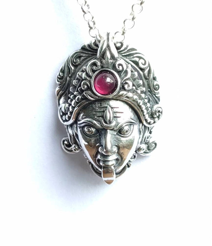 Goddess pendant, kali ma goddess, handmade gifts, spiritual symbol.