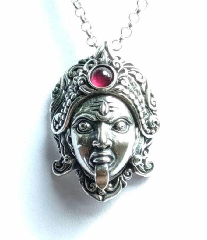 Goddess pendant, kali ma goddess, handmade gifts, spiritual symbol.