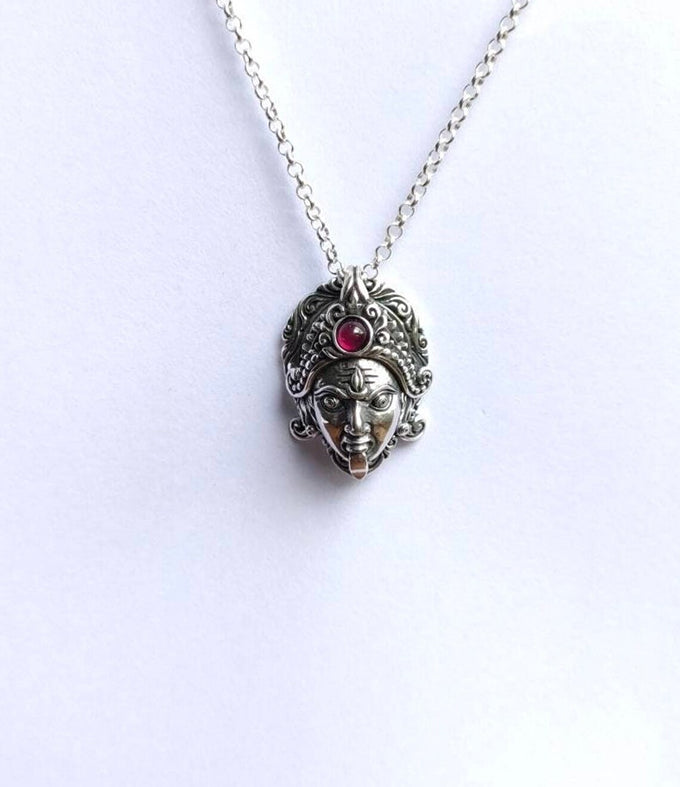 Goddess pendant, kali ma goddess, handmade gifts, spiritual symbol.