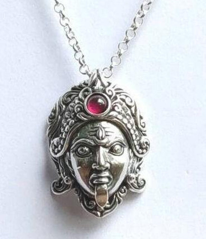 Goddess pendant, kali ma goddess, handmade gifts, spiritual symbol.
