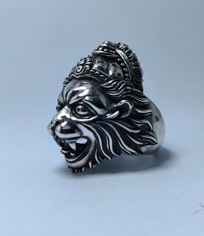 Narasimha ring, Hindu Men jewelry, handmade gifts