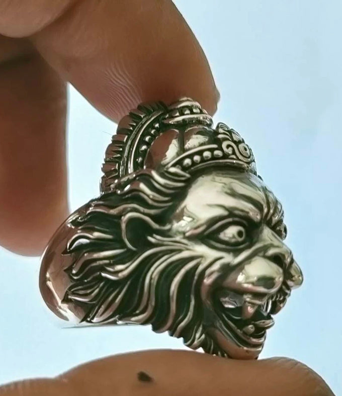 Narasimha ring, Hindu Men jewelry, handmade gifts