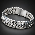 Men’s 999 Fine Silver Thick Chain Bracelet, 20mm Handcrafted