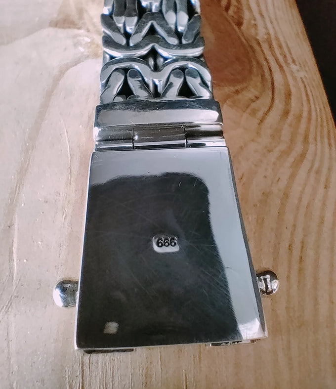 Mena silver bracelet, 999 silver chains, byzantine chain, Gifts for men