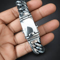 Men’s 999 Fine Silver Cuff Bracelet, 20mm Heavyweight