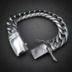 Men’s 999 Fine Silver Cuff Bracelet, 20mm Heavyweight
