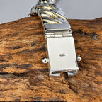 Men’s 999 Pure Silver Double Curb Chain Bracelet, 14mm
