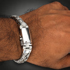 Handmade 999 Silver Foxtail Bracelet - 10mm Rope silver Chain