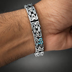 10mm 999 Pure Silver Byzantine Chain Bracelet for Men
