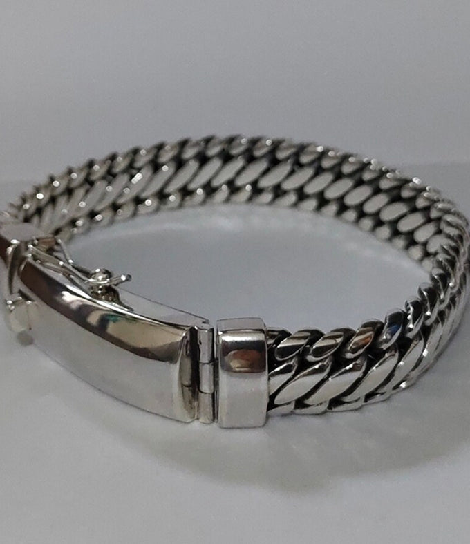 999 Mens silver Bracelet, Custom engraving, Handmade Jewelry