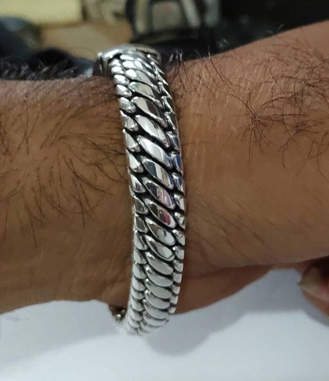 999 Mens silver Bracelet, Custom engraving, Handmade Jewelry
