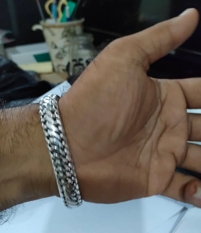 999 Mens silver Bracelet, Custom engraving, Handmade Jewelry