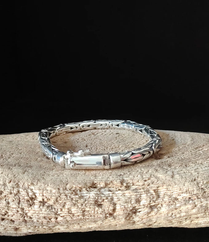 999 silver chain, Chunky silver necklace, handmade jewelry.