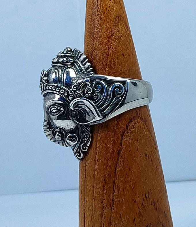 Ganesha Ring silver, Elephant Ring, Handmade jewelry.