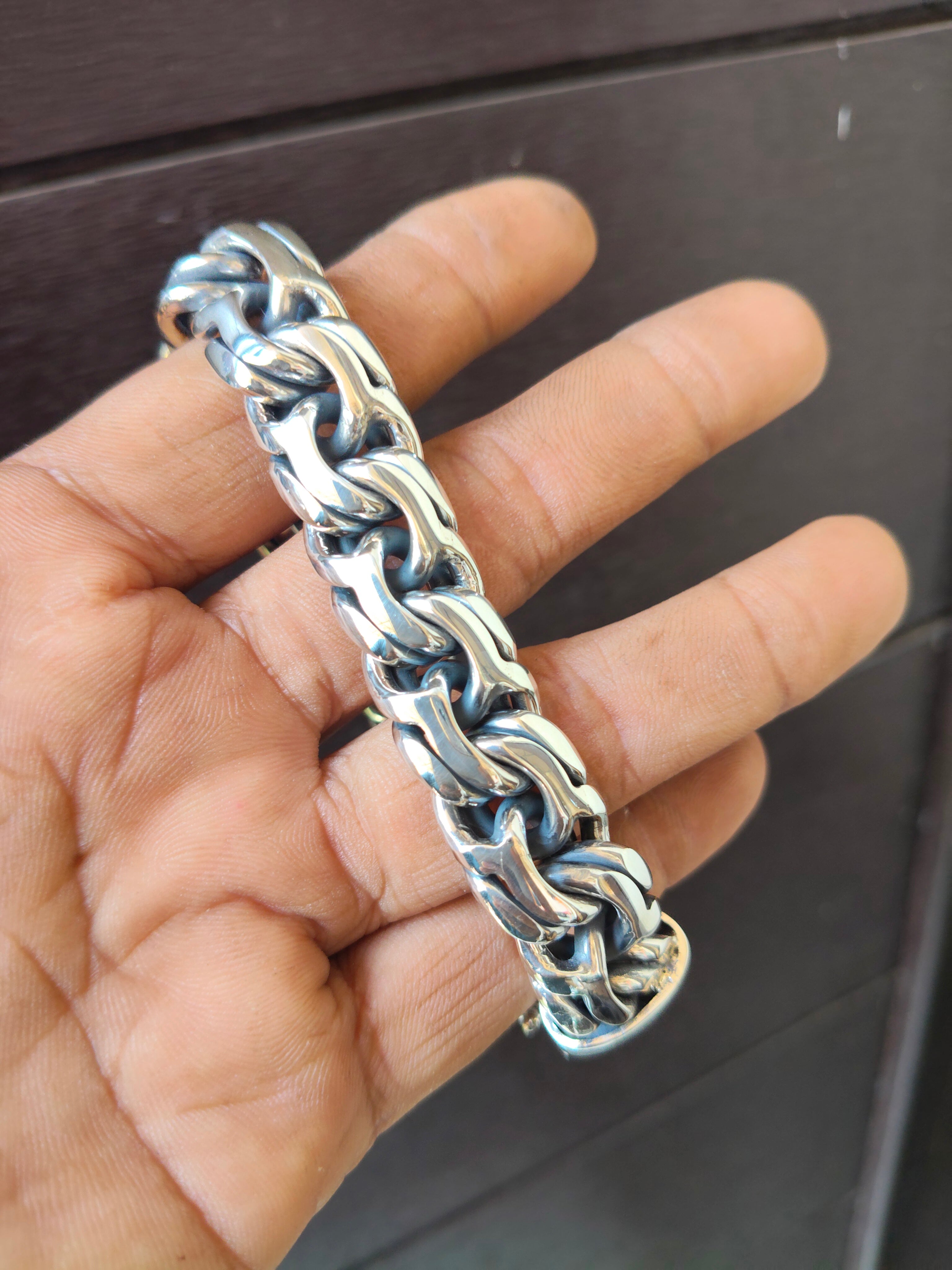 Bismarck silver Chain, Men's silver bracelet, Bismarck silver Bracelet.