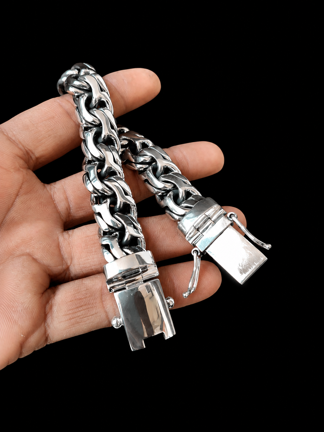 Bismarck silver Chain, Men's silver bracelet, Bismarck silver Bracelet.