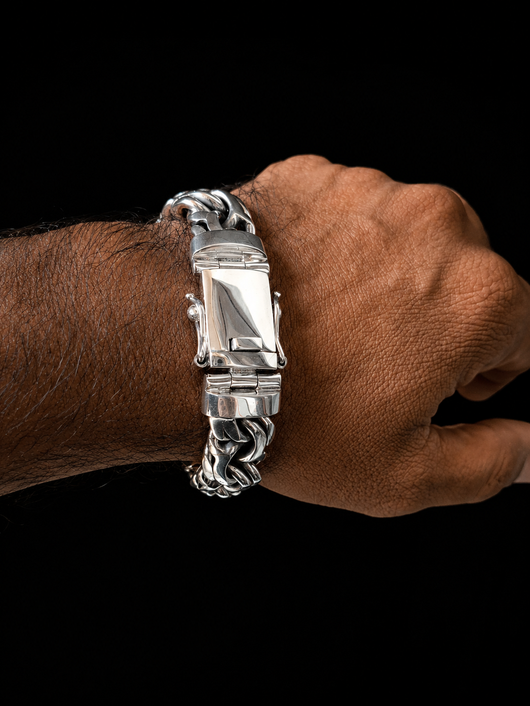 Bismarck silver Chain, Men's silver bracelet, Bismarck silver Bracelet.