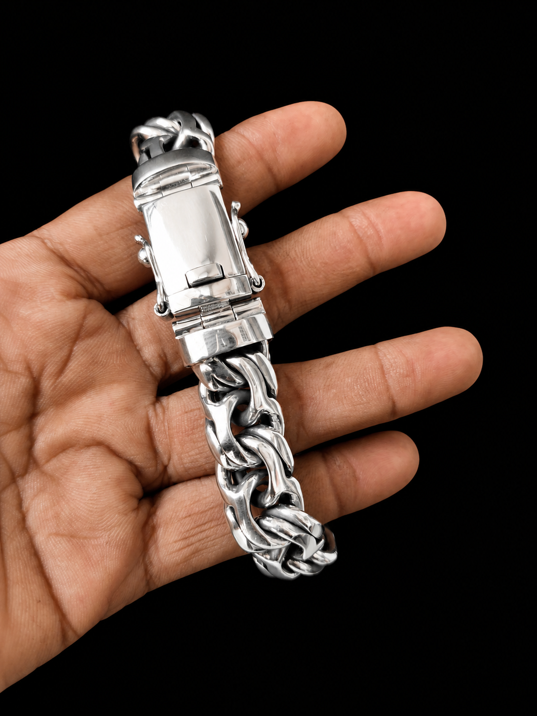 Bismarck silver Chain, Men's silver bracelet, Bismarck silver Bracelet.