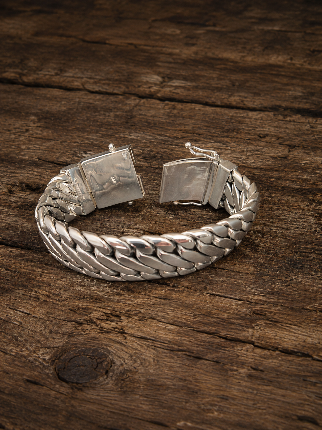 999 silver chain, Woven Snake Bracelet, Men's Bracelet, Custom engraving (Salinan)